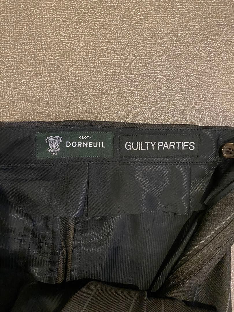 ワコマリアDORMEUIL STRIPED PLEATED TROU SERS