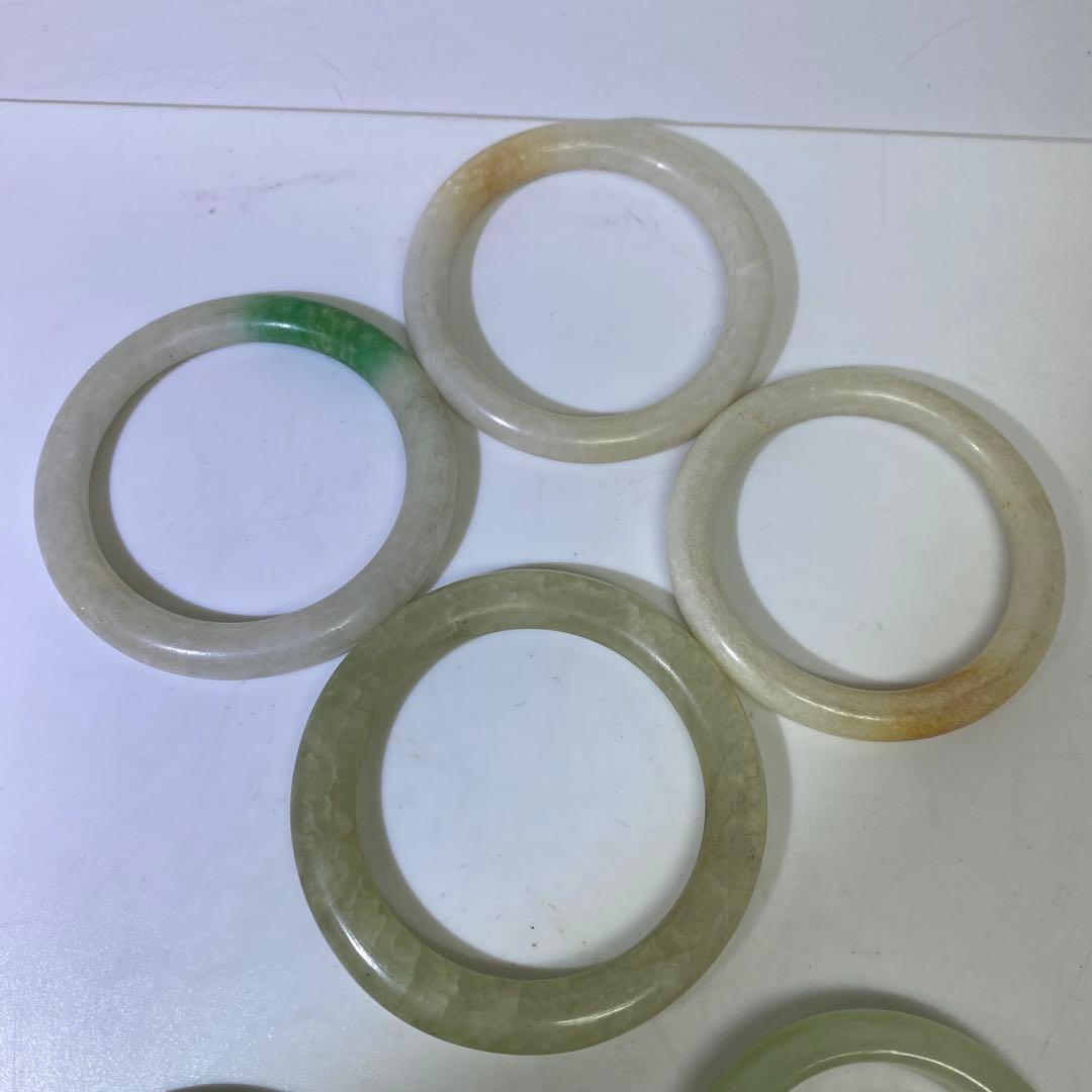 翡翠　砡　バングル　8本　296g 東さ8-0107☆2F