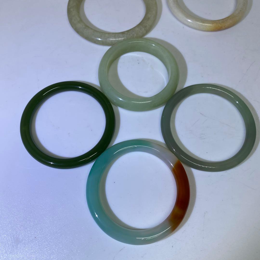 翡翠　砡　バングル　8本　296g 東さ8-0107☆2F