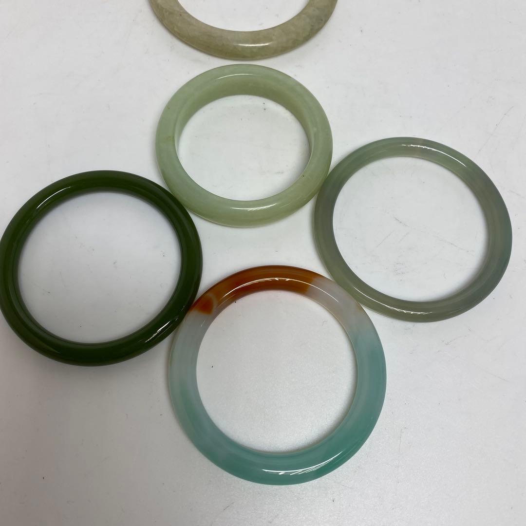 翡翠　砡　バングル　8本　296g 東さ8-0107☆2F