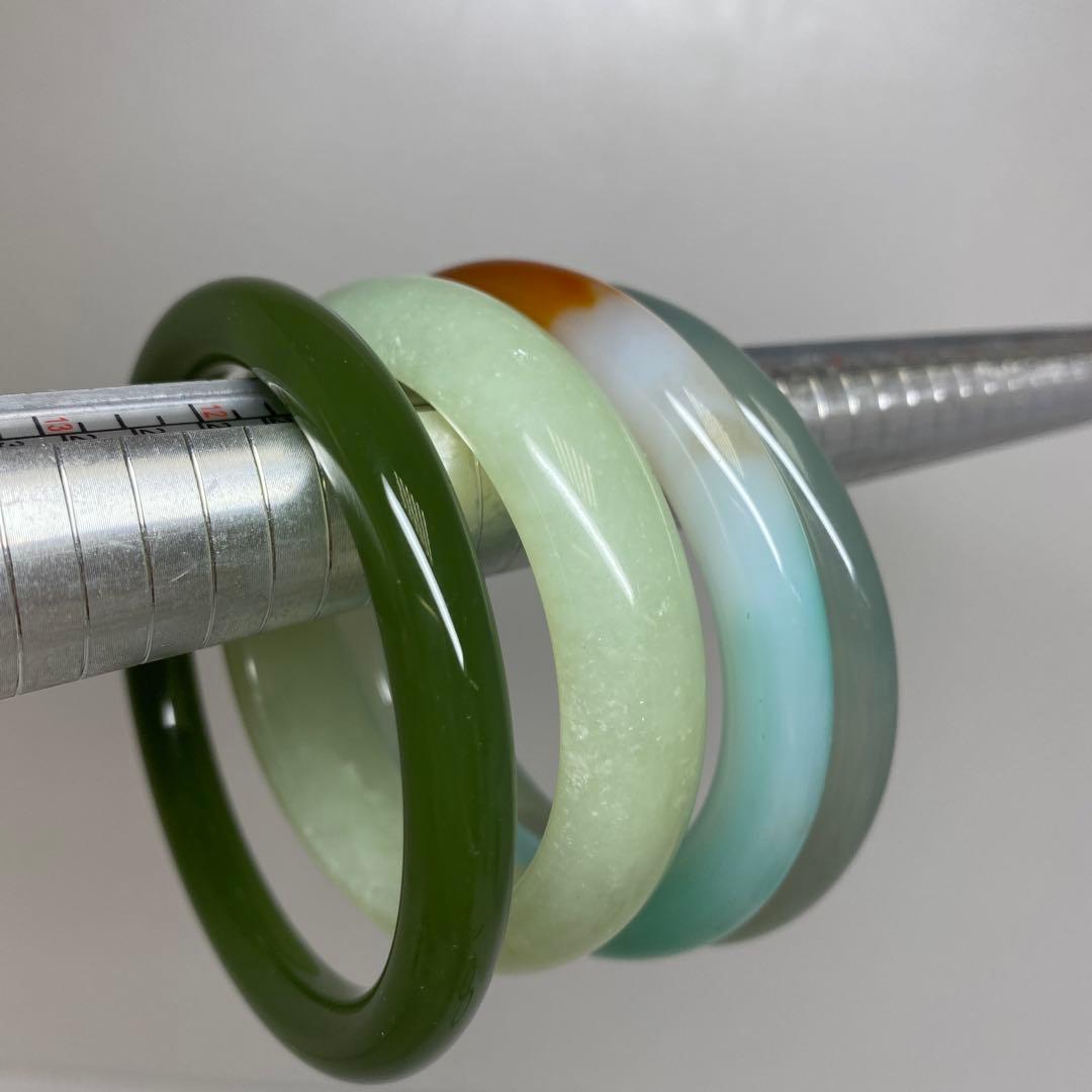 翡翠　砡　バングル　8本　296g 東さ8-0107☆2F