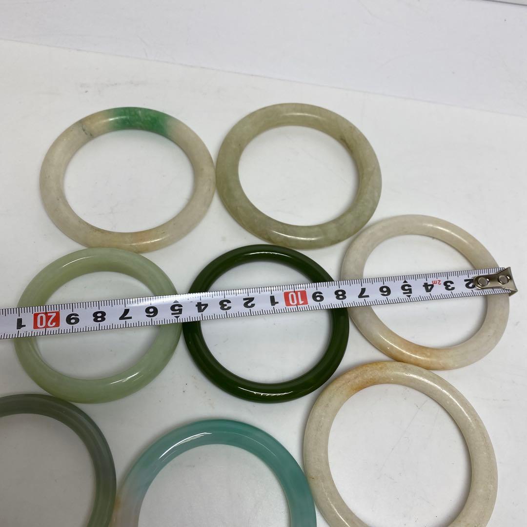 翡翠　砡　バングル　8本　296g 東さ8-0107☆2F