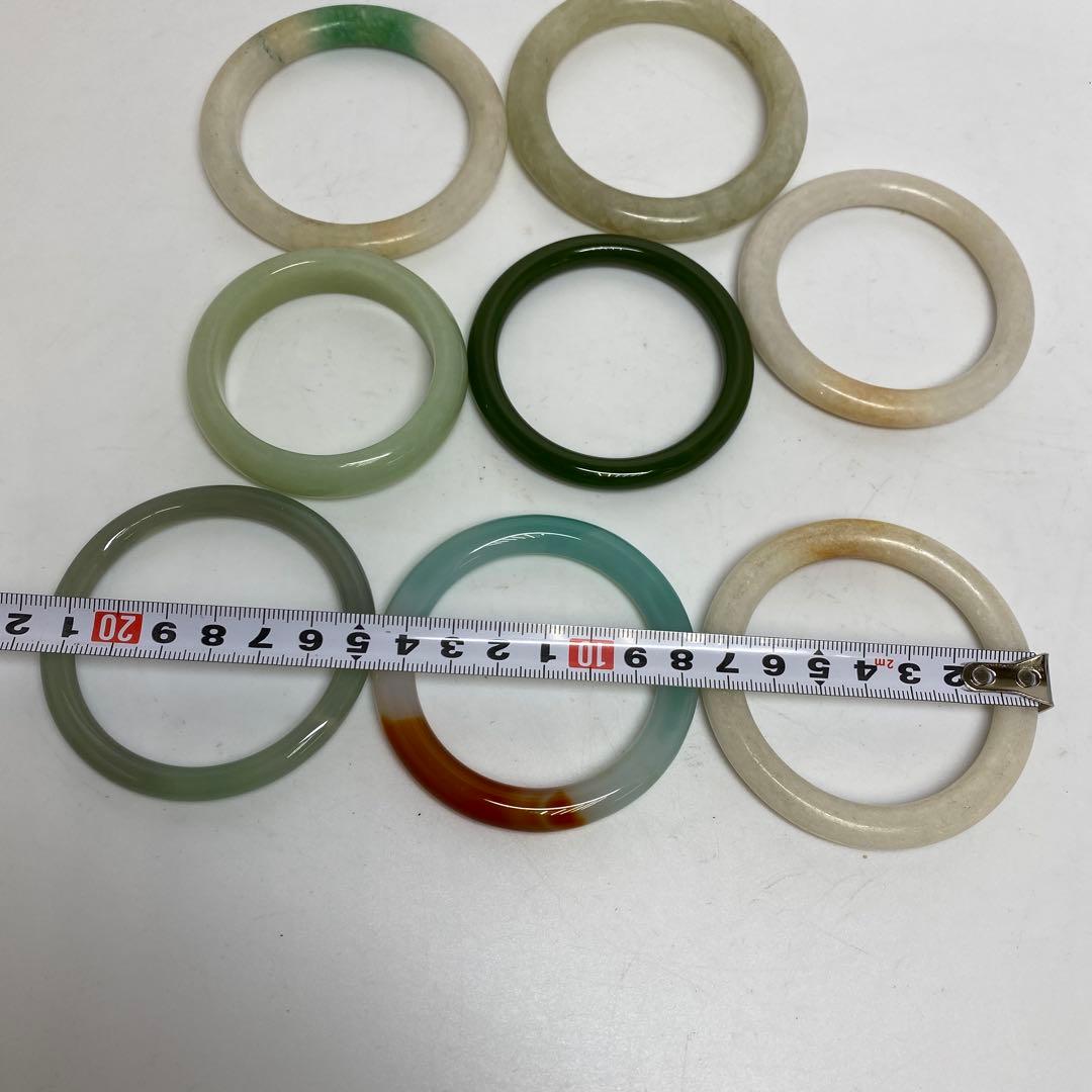 翡翠　砡　バングル　8本　296g 東さ8-0107☆2F