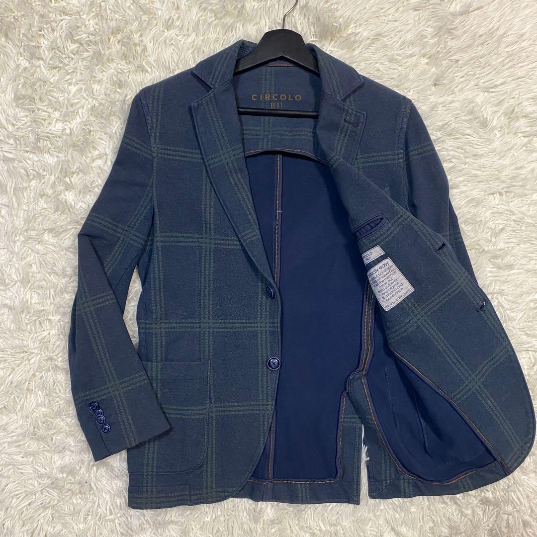 CIRCOLO 1901（チルコロ1901）チェック　ジャージージャケット