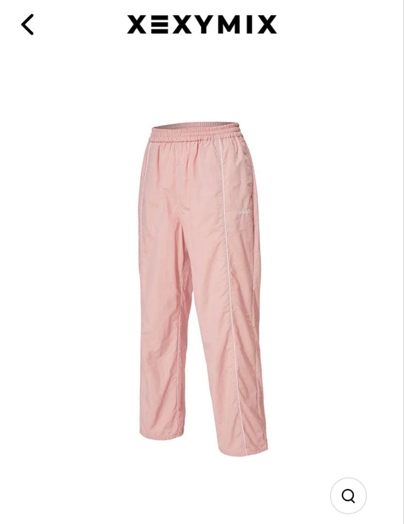 【XEXYMIX】ウーブン パイピング 2WAY パンツ　ピンク