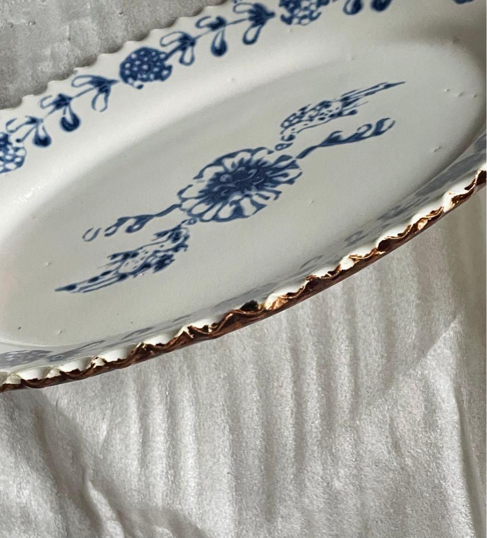 伊藤聡信さん 印判の大皿 オーバル