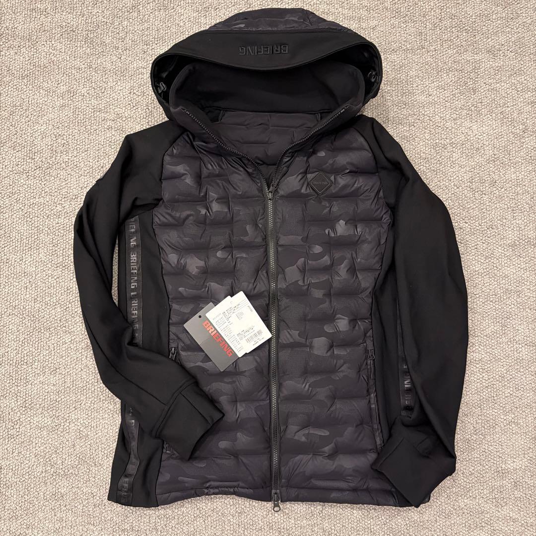 新品 ブリーフィング MEN’S HYBRID DOWN PARKA カモ L