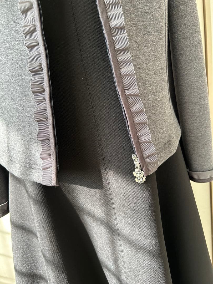 M'sグレイシー　フリル付きフード グ パーカー　美品