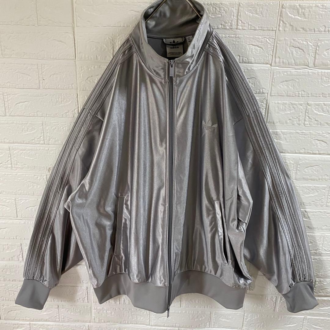 アディダス　ファイヤーバード　超オーバーサイズトラックジャケット　メタリック