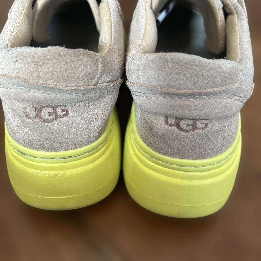 UGG 厚底スニーカー MARIN MEGA LACE ベージュイエロー　23
