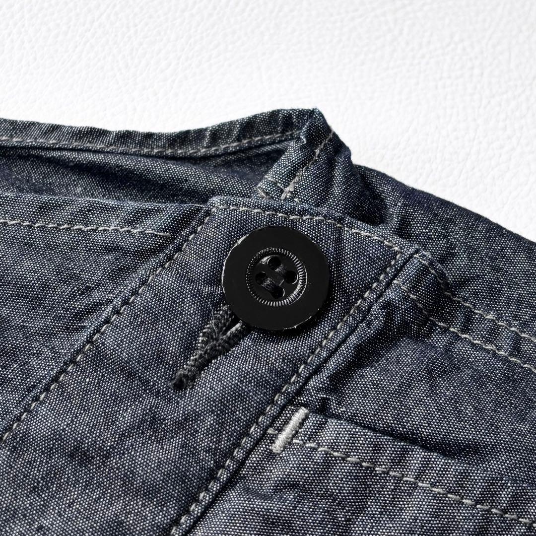 OUTIL ウティ サロペット オーバーオール コットン シルク シャンブレー