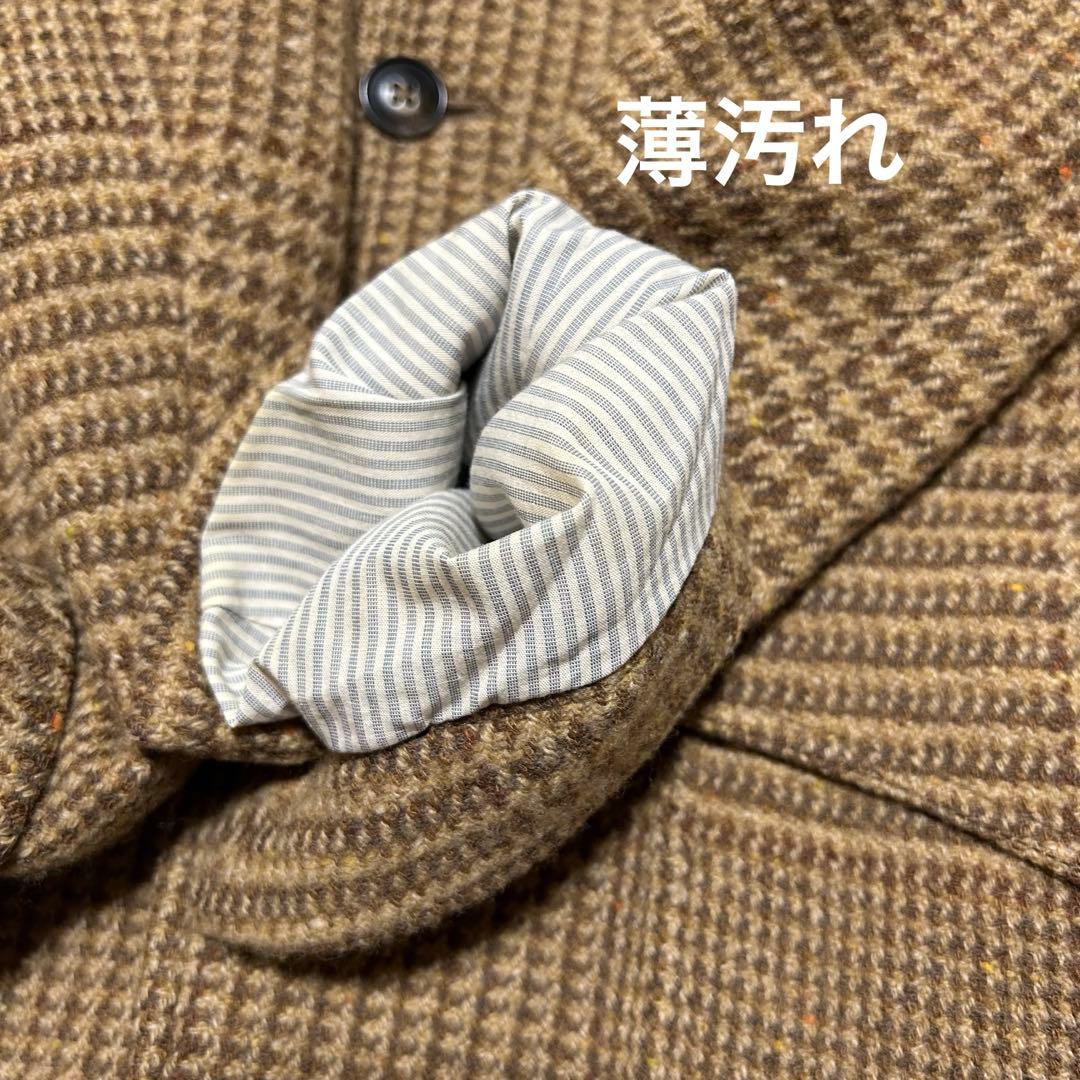 古着 ポロ バイ ラルフローレン ツイード テーラードジャケット 茶系 40