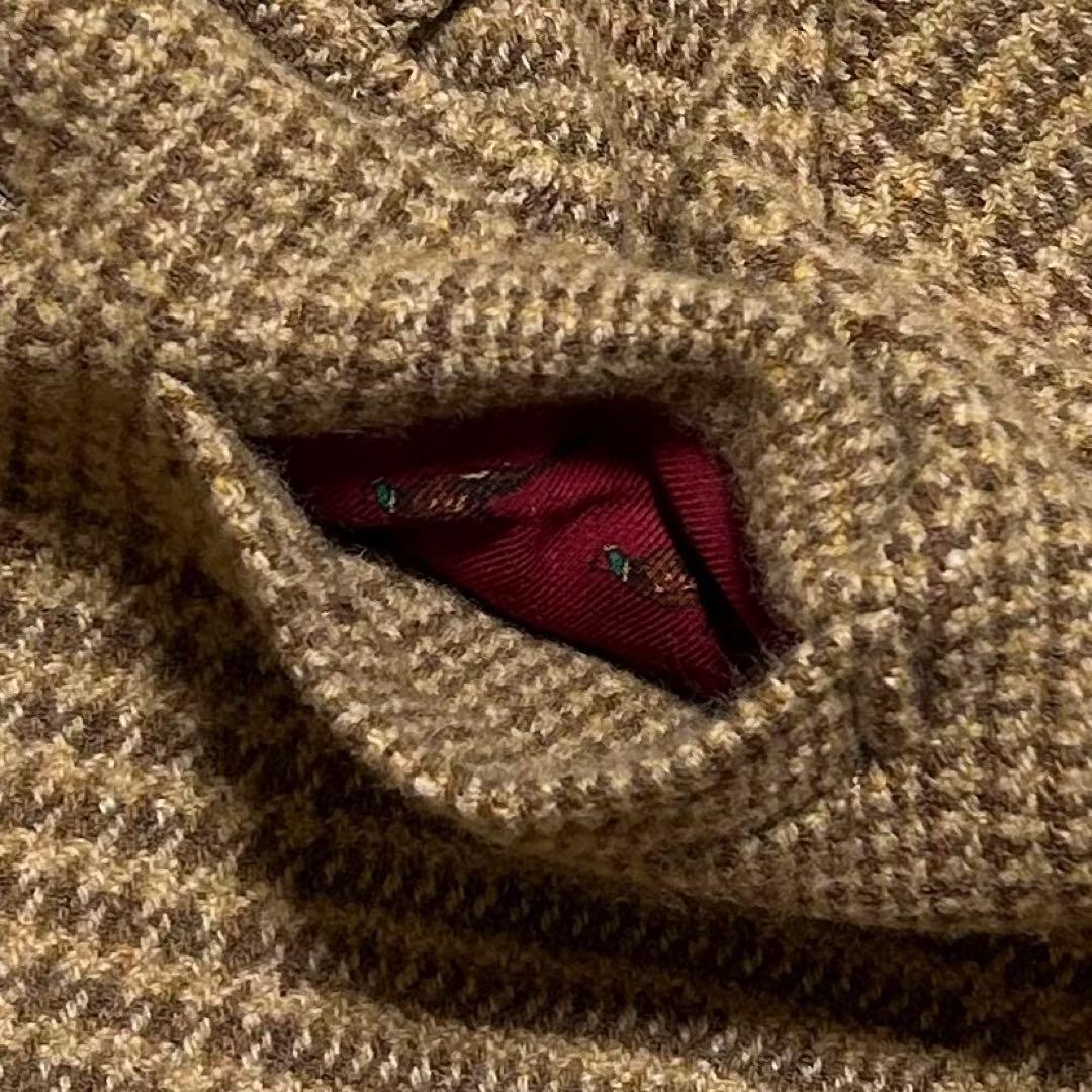 古着 ポロ バイ ラルフローレン ツイード テーラードジャケット 茶系 40