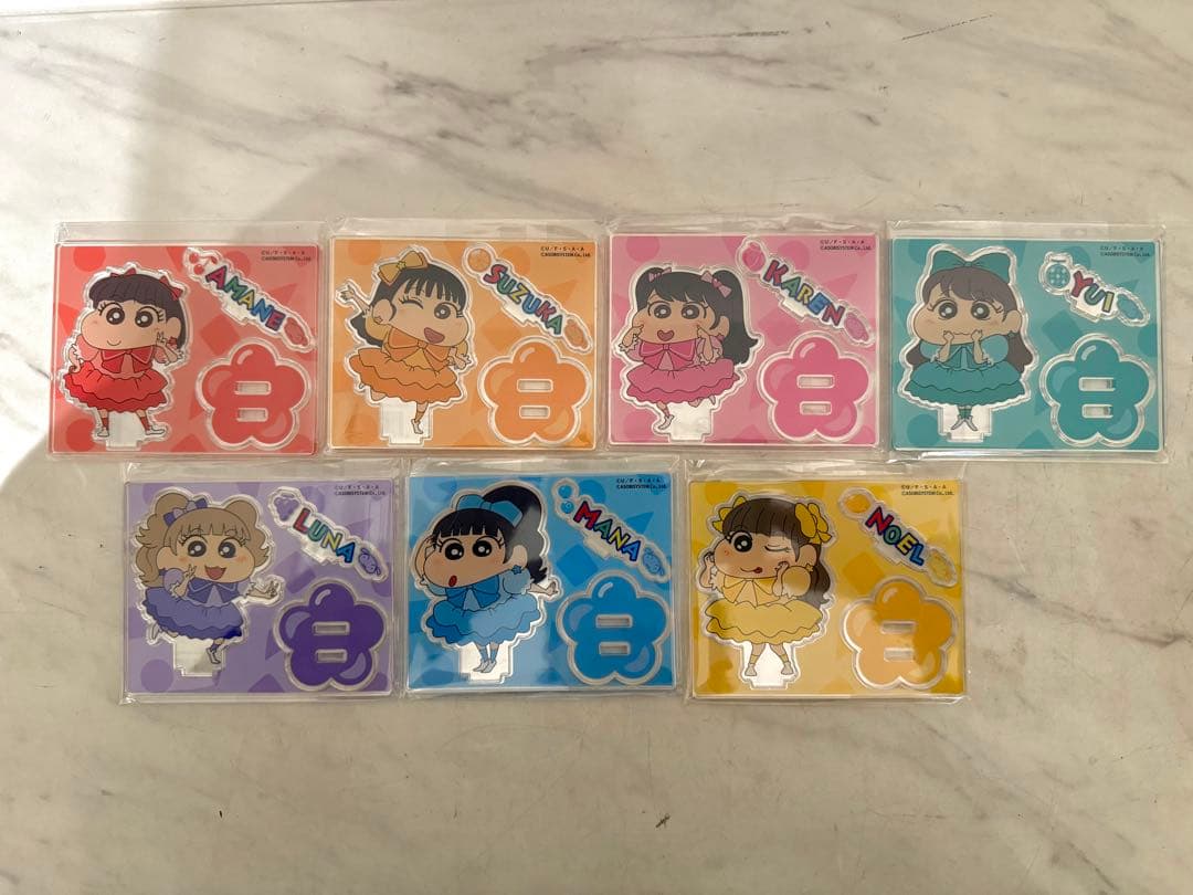 桜*餅様 FRUITS ZIPPER ×クレヨンしんちゃん アクリルスタンド 全