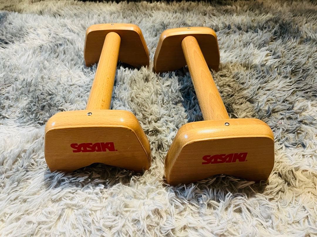 SASAKI 木製 プッシュアップバー　倒立バー