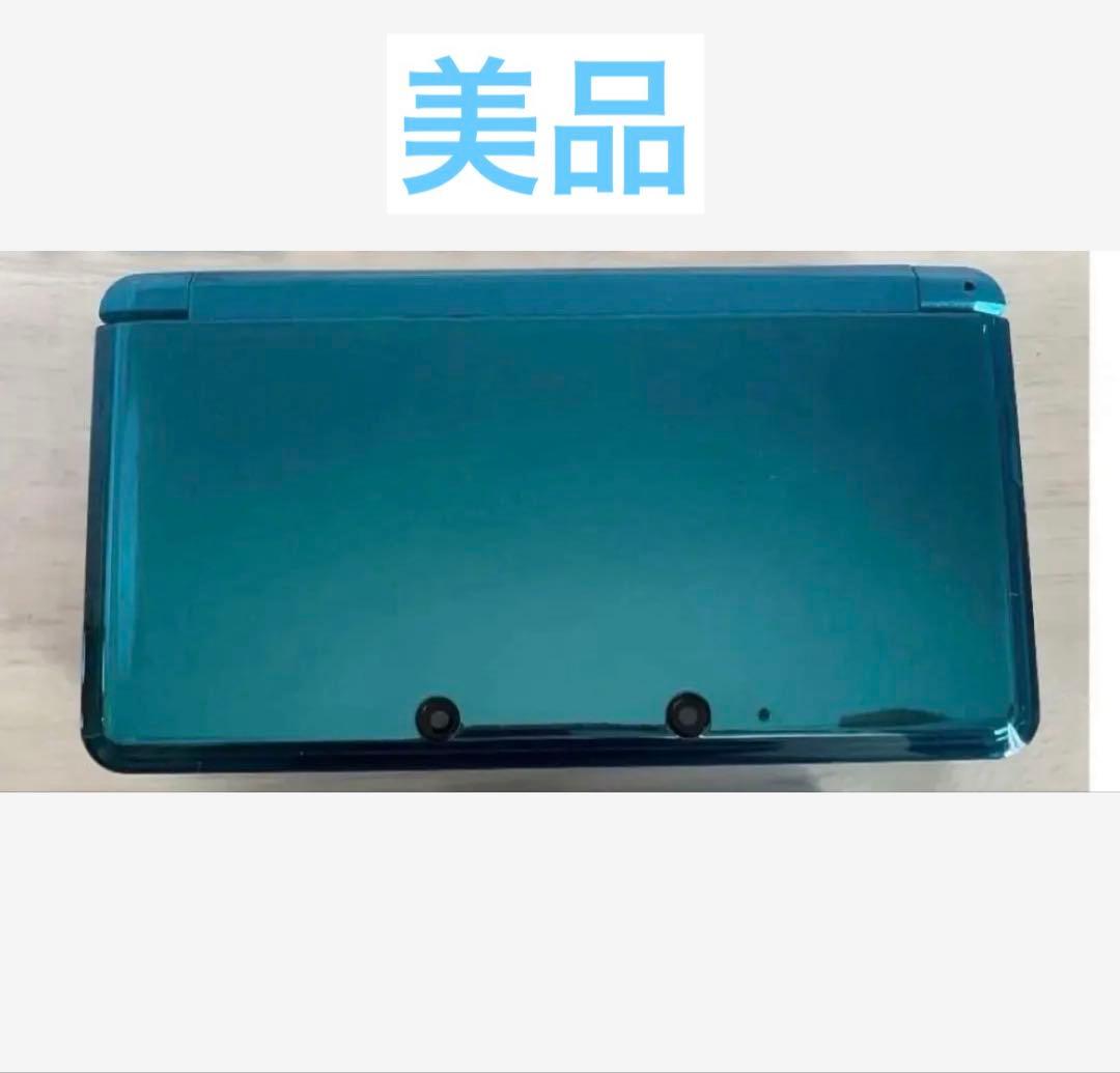【美品】ニンテンドー 3DS アクアブルー 本体 タッチペン付き