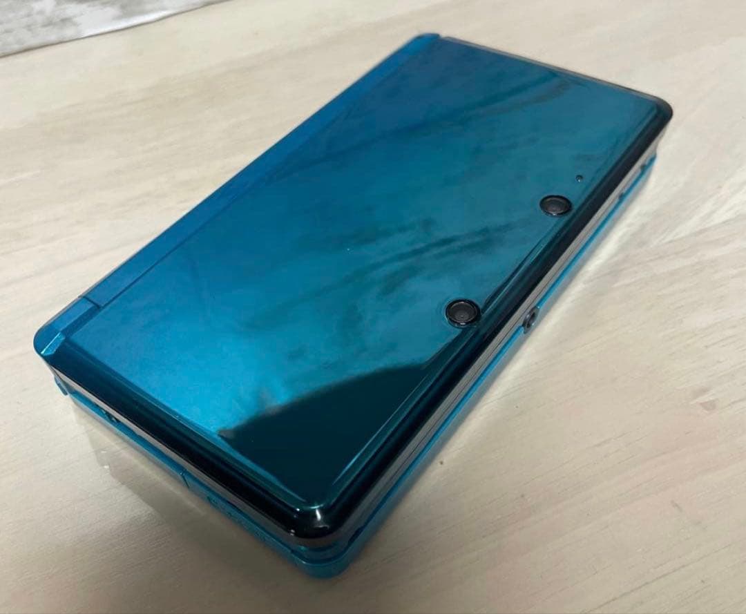 【美品】ニンテンドー 3DS アクアブルー 本体 タッチペン付き