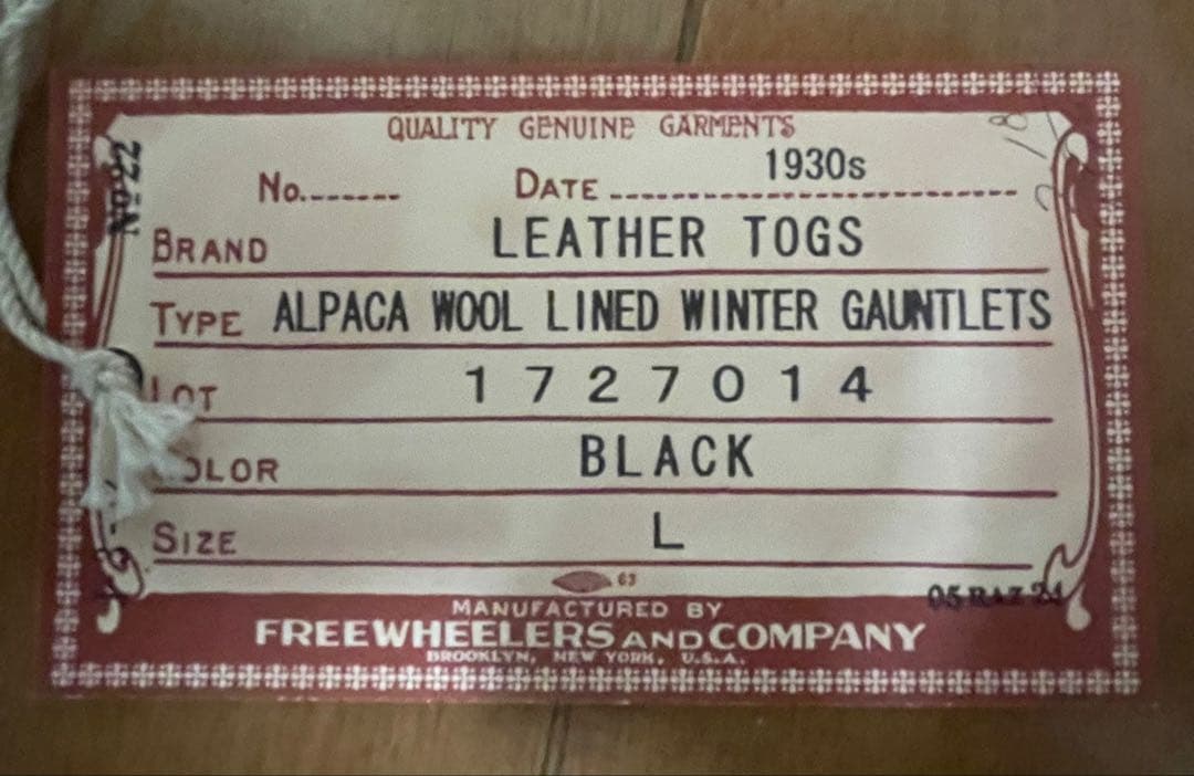 バイクウェア・装備 Freewheelers LEATHRTOGS WINTER GAUNTLETS