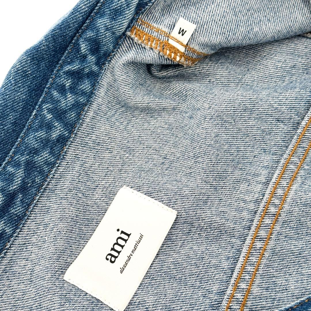 25SS 新作 ami PARIS アミパリス デニムミニワンピース M