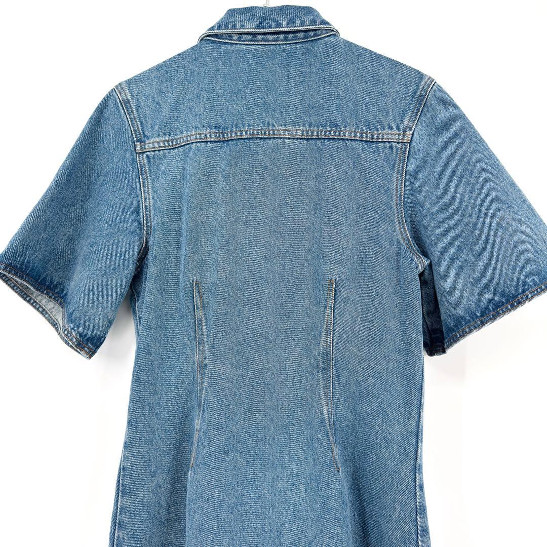 25SS 新作 ami PARIS アミパリス デニムミニワンピース M