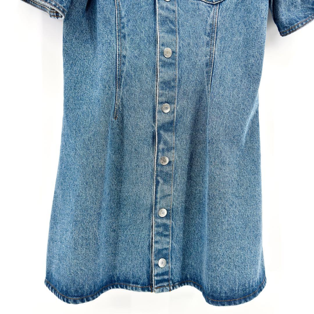 25SS 新作 ami PARIS アミパリス デニムミニワンピース M