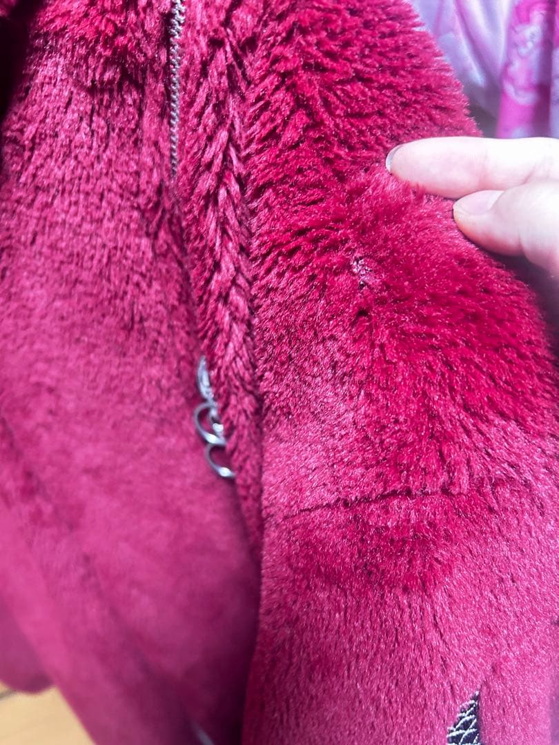 レフレム ドラゴン刺繍BIGファーパーカー ドラゴンファーブルゾン ワイン