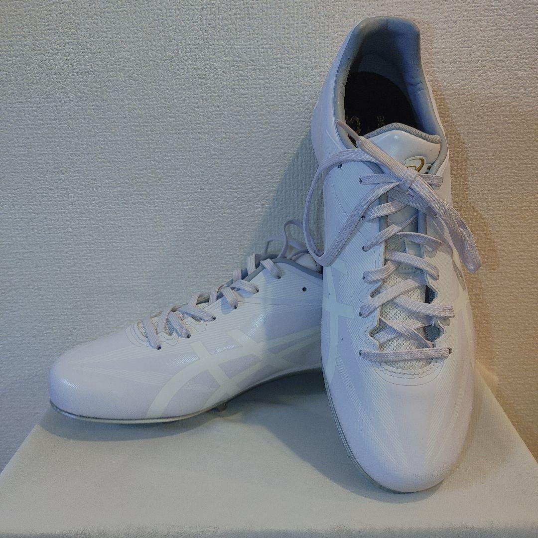 ASICS　野球　スパイク　28.0センチ ホワイト　高校野球対応