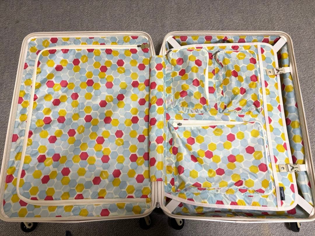 ACE HaNT mine スーツケース ハントマイン アイボリー 75L