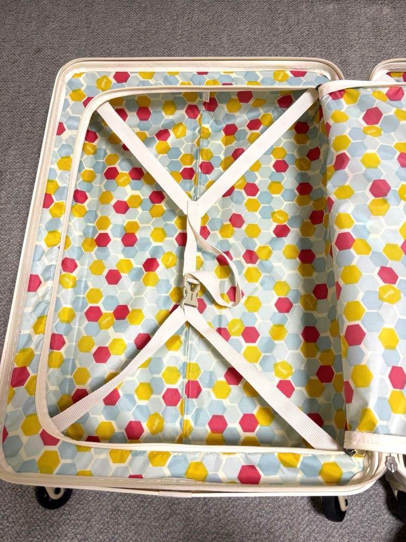 ACE HaNT mine スーツケース ハントマイン アイボリー 75L