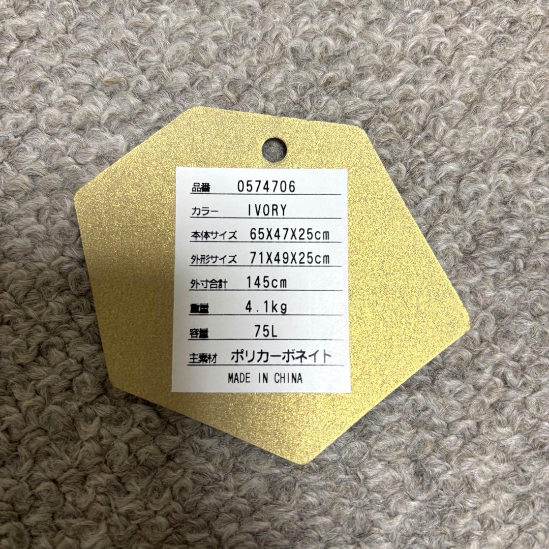 ACE HaNT mine スーツケース ハントマイン アイボリー 75L