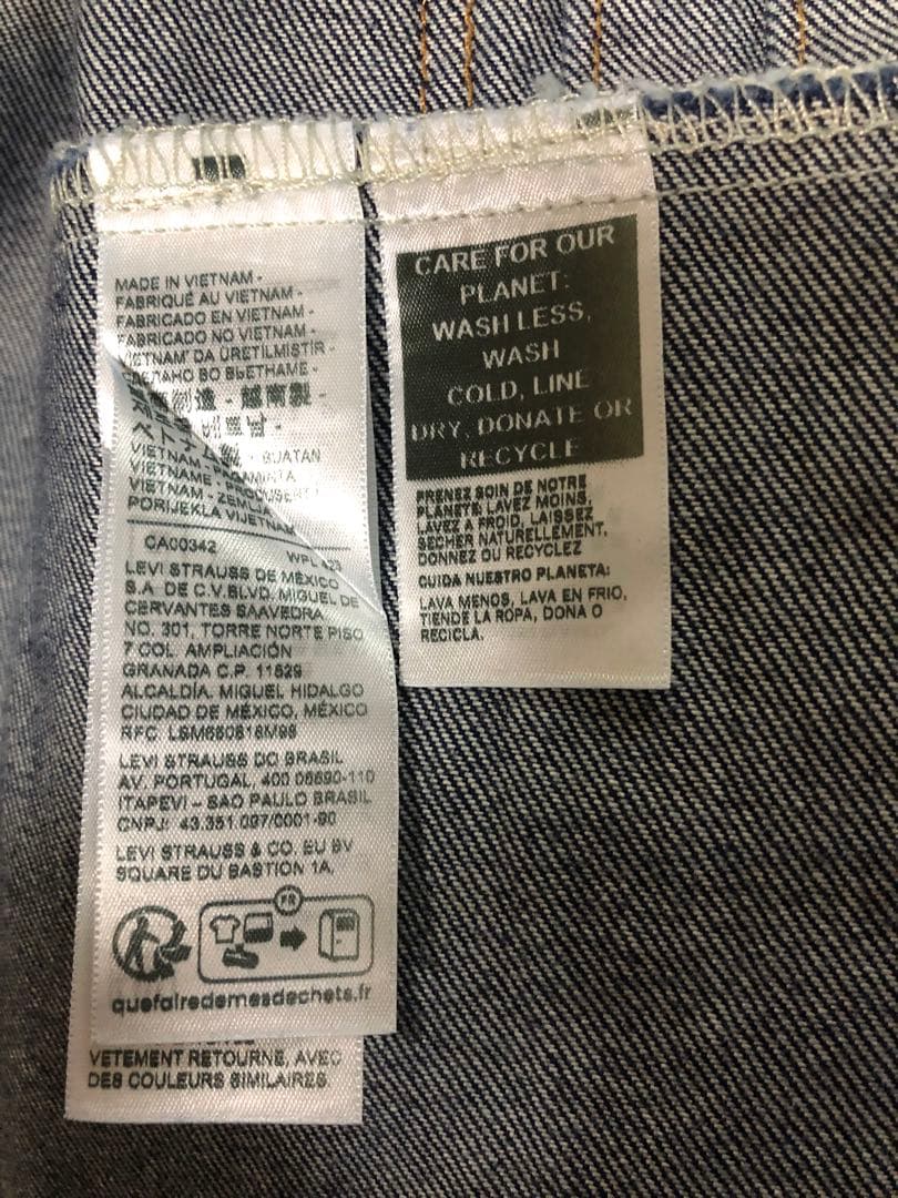 【試着のみ美品】リーバイス　タイプI  トラッカージャケット　セルビッジ　S