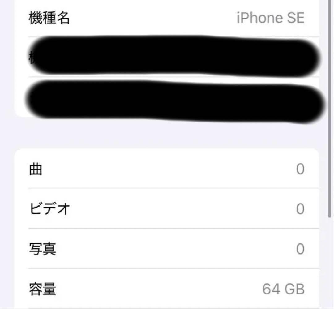 Apple iPhone SE (第2世代) ブラック64GB バッテリー80%