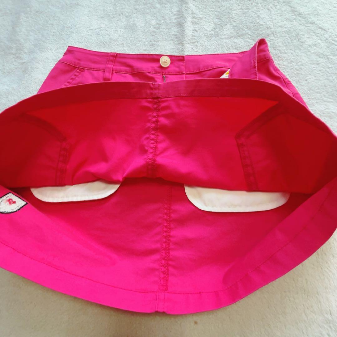 美品　近年　パーリーゲイツ　セットアップ　ニコ　スマイル　スカート ピンク