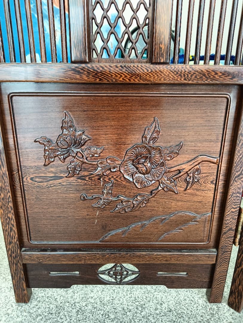 ANNE様確認用　　　　透かし彫り 衝立 4枚 間仕切り パーテーション