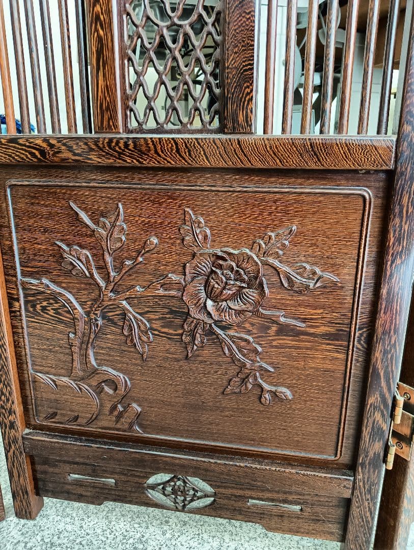 ANNE様確認用　　　　透かし彫り 衝立 4枚 間仕切り パーテーション