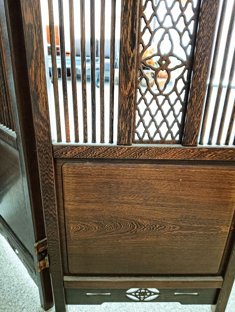 ANNE様確認用　　　　透かし彫り 衝立 4枚 間仕切り パーテーション