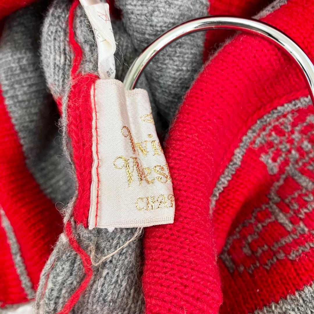 Vivienne Westwood ウール ボーダー オーブ ニットキャップ