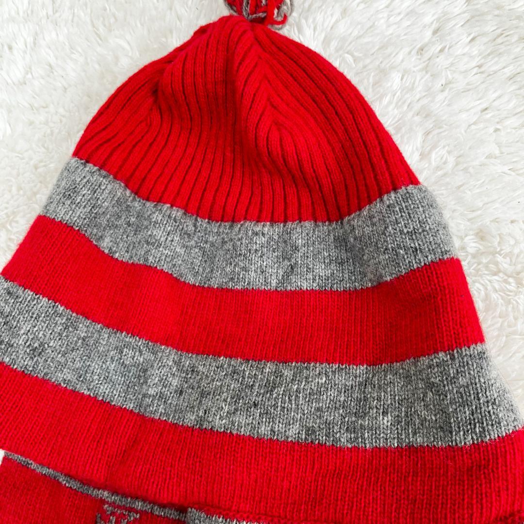 Vivienne Westwood ウール ボーダー オーブ ニットキャップ