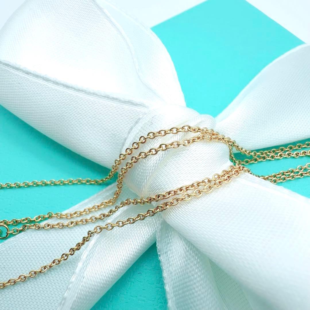 ち*い様 美品✨Tiffanyティファニーバイザヤードダイヤネックレス18k75