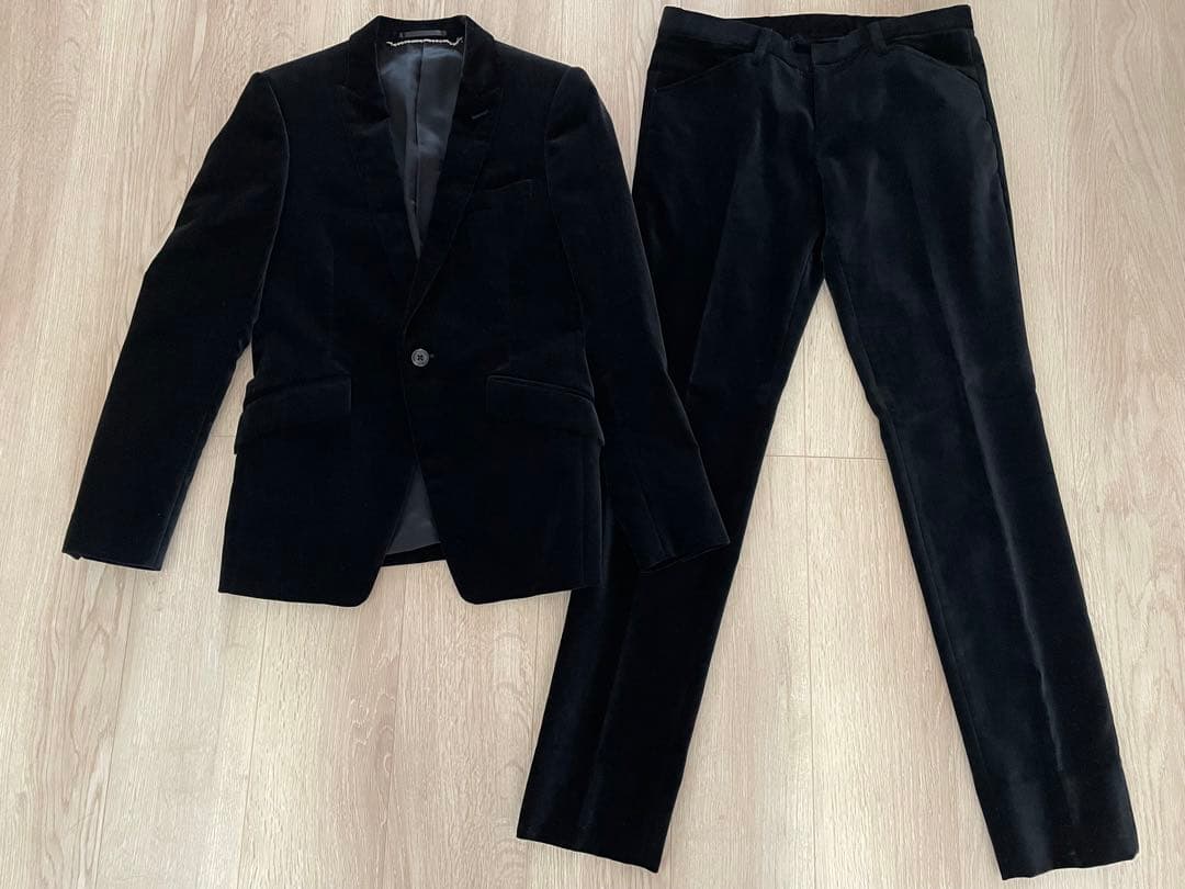 【美品】5351プールオム ベロアスーツ セットアップ サイズ1