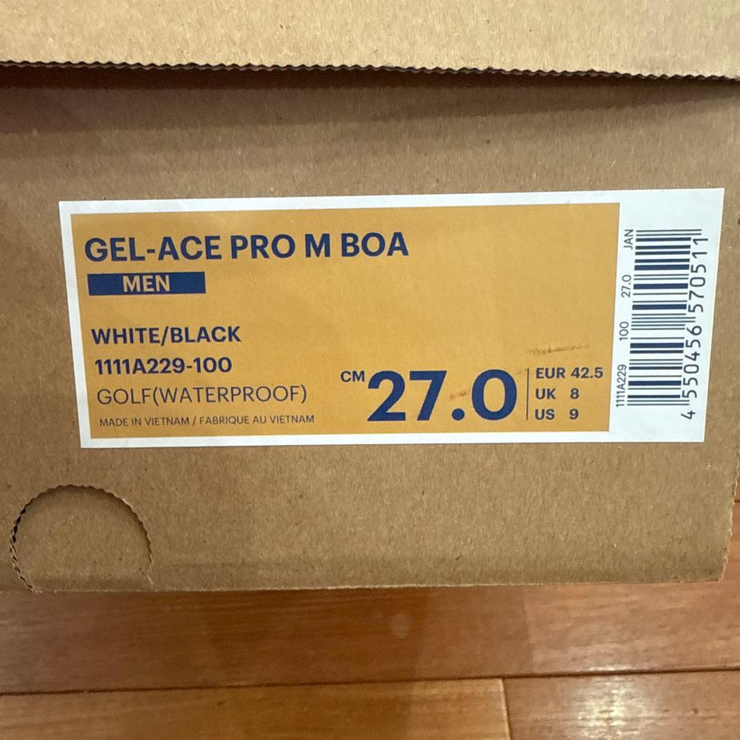 【新品】アシックス ゴルフシューズ ゲルエース プロ エム ボア 27.0㎝