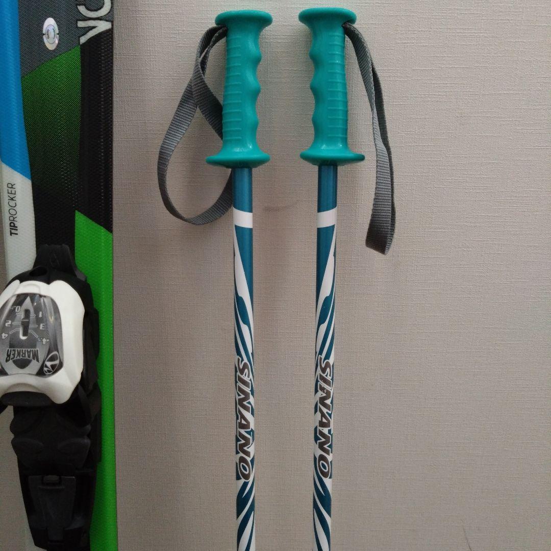 フォルクル　RTM　110　ＶＯＬＫＬ　子供用　スキー板　ストック　セット