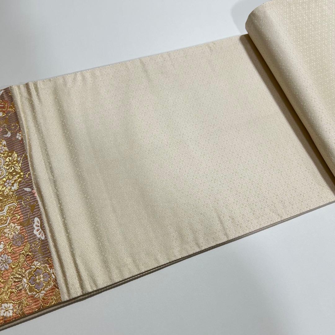 上品な本金　唐織　袋帯　花鳥柄　着物スキ倶楽部　７４５