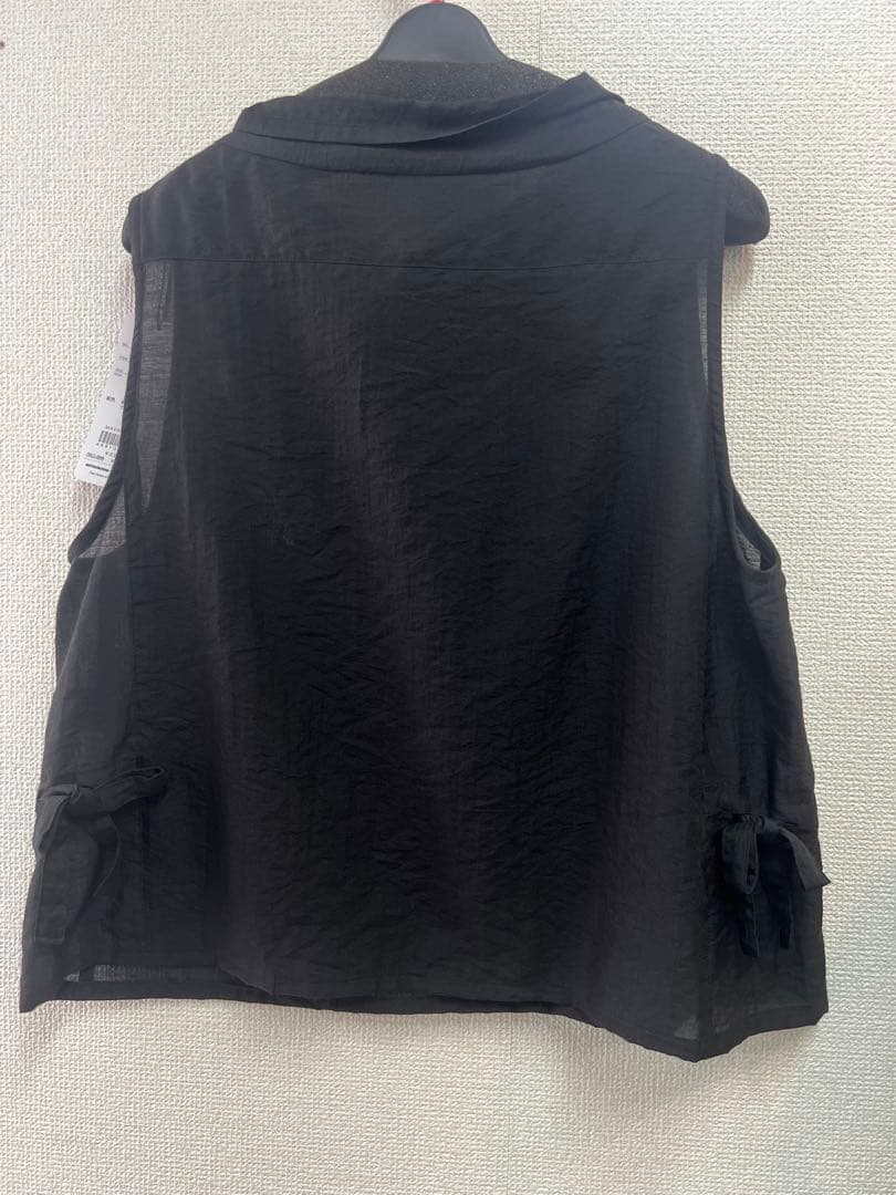 三星ドレス　ジェニーギャルソン　刺繍入りベスト 黒 F