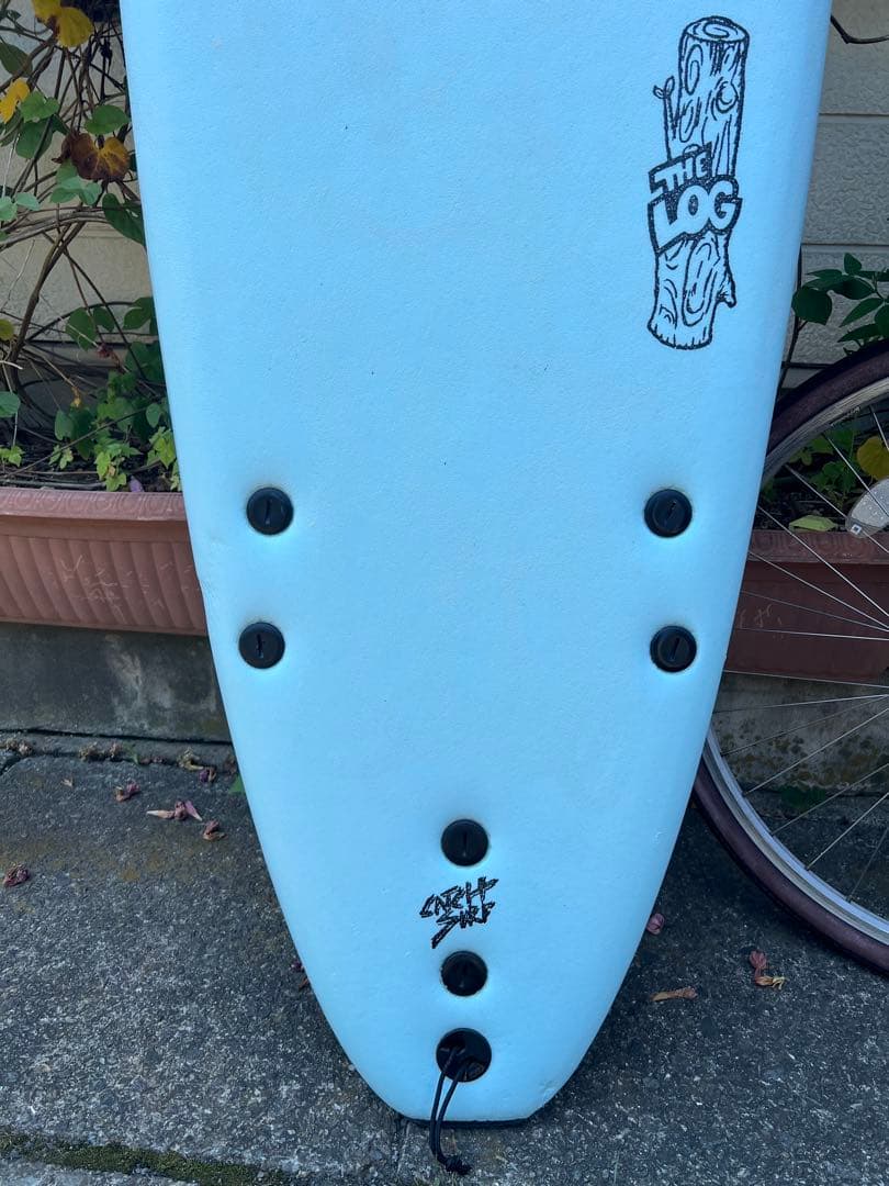 ODYSSEA ロングボード 水色 ストライプデザイン8'0 美品