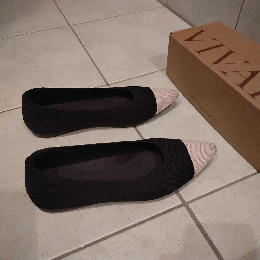 【⋈ribbon-bon⋈】VIVAIA ポインテッドトゥフラットシューズ