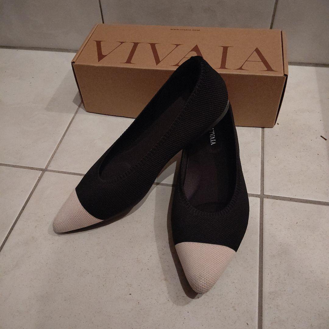 【⋈ribbon-bon⋈】VIVAIA ポインテッドトゥフラットシューズ