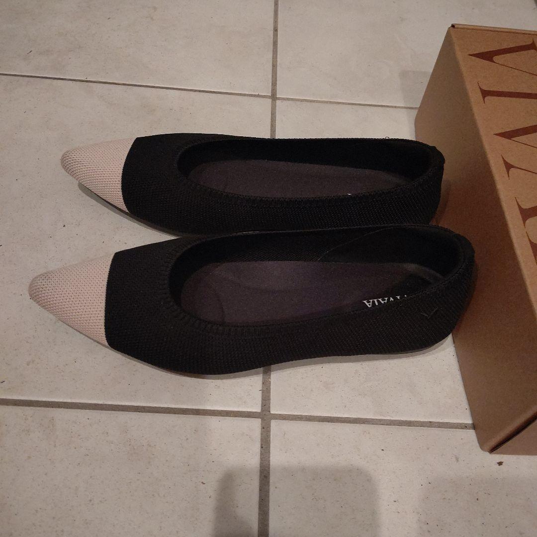 【⋈ribbon-bon⋈】VIVAIA ポインテッドトゥフラットシューズ