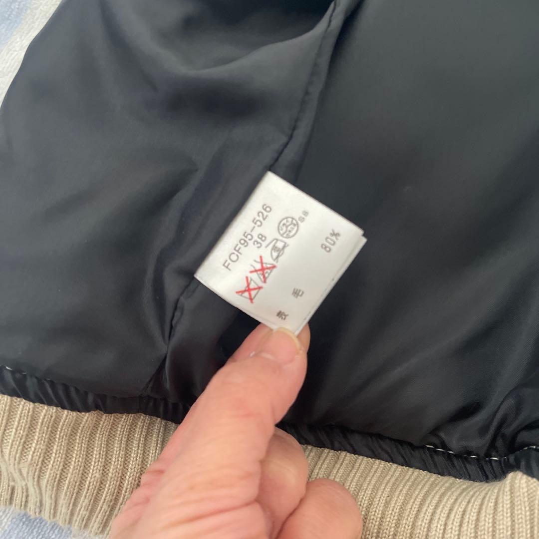 BURBERRY BLUE LABEL フード付きスタジャン 38