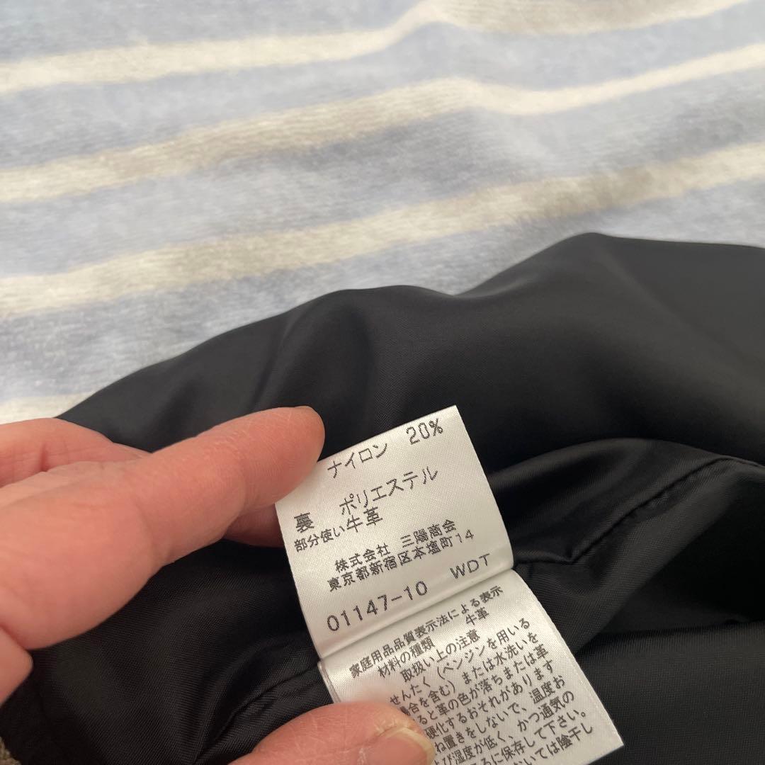 BURBERRY BLUE LABEL フード付きスタジャン 38